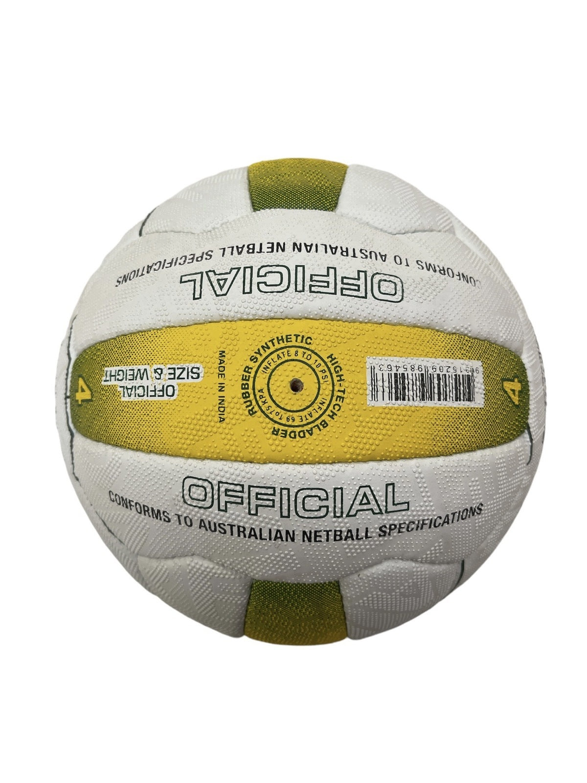 Reliance Kim Green Match Gripper Netball - Official Size 4 (Hand Sewn & Waterproof)