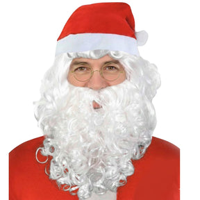Adult Mens Santa Wig Hat Beard Set Christmas Claus Xmas Costume Party