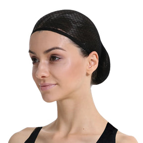 Black Open-Top Wig Cap - Breathable Mesh Hair Net for Wig Fitting & Comfort