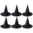 6x Black Wizard Hat Bulk Pack - Football & Halloween Costume