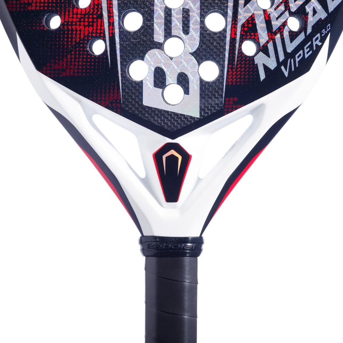 Babolat Technical Viper 3.0 Padel Racquet Racket in Black/Red