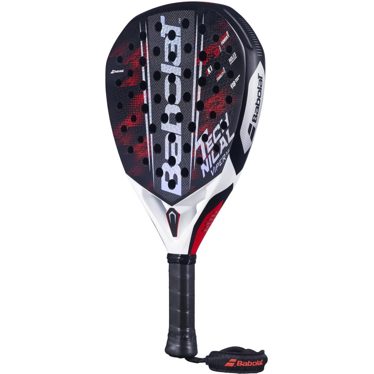 Babolat Technical Viper 3.0 Padel Racquet Racket in Black/Red