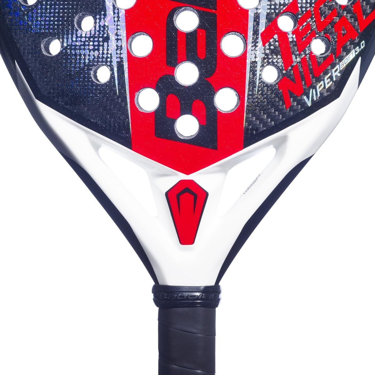 Babolat Technical Viper Soft 3.0 Padel Racquet Racket in Red/Black