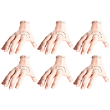 6x Fake Life Size Hand Bulk Pack - Wednesday/Addams Family Style Halloween Prop (Party Decor)