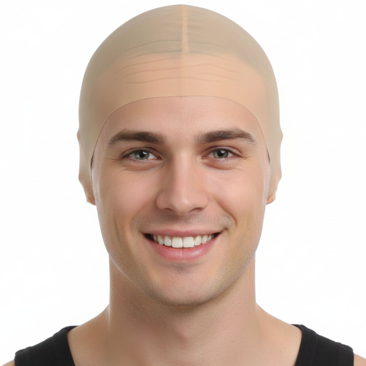 Bald Skinhead Latex Rubber Cap - Wig Cover (Halloween Costume & Fancy Dress)