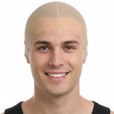 Bald Skinhead Latex Rubber Cap - Wig Cover (Halloween Costume & Fancy Dress)