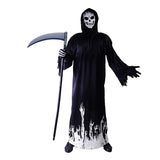 Skeleton Grim Reaper Family Costume Set - Adult & Kids Group Scary Halloween Fancy Dress