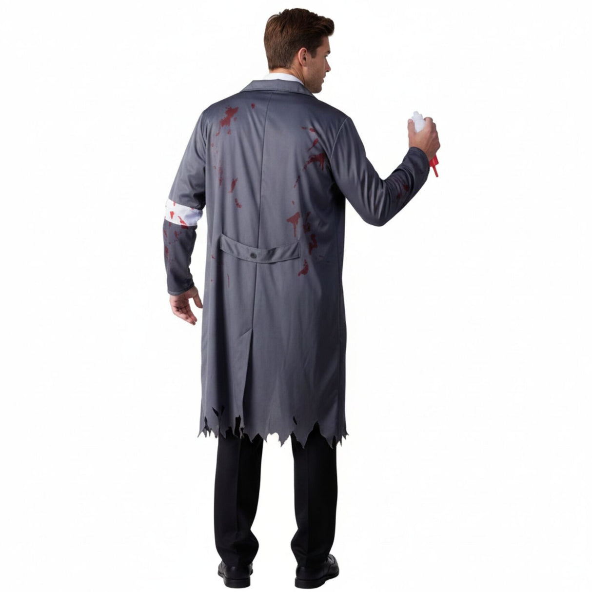 Mens Crazy Zombie Surgeon Costume Doctor Dead Zombie Halloween Lab Party