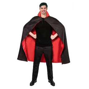 Adult Red/Black Cape - Vampire Cloak/Ghost Costume for Halloween/Fancy Dress Party