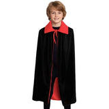 Kids Red/Black Cape - Vampire Cloak/Ghost Costume for Halloween/Fancy Dress Party