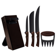 Tramontina Churrasco 5pc BBQ Knife Block Set Stainless Steel in Black