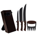 Tramontina Churrasco 5pc BBQ Knife Block Set Stainless Steel in Black