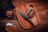 Tramontina Churrasco 3-Piece BBQ Chopping Board Set Barbecue Grill Tools & Knife in Black