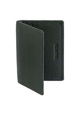 Dents Men's Pebble Grain Leather Card Holder with RFID Blocking - Green
