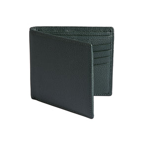 Dents Men's Slim Pebble Grain Leather Bifold Wallet with RFID Blocking - Green