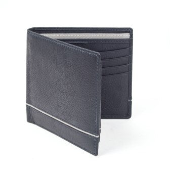 Dents RFID Smooth Nappa Leather Billfold Wallet w/ Removable Pass Holder - Black