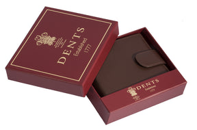 Dents Nappa Leather Billfold Coin Pocket Wallet with RFID Protection in English Tan