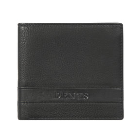 Dents Men's Pebble Grain Leather Bifold Wallet with RFID Blocking - Black