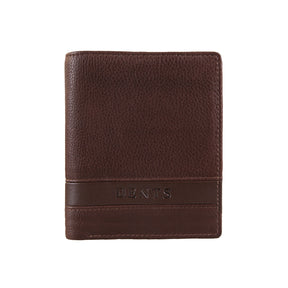 Dents Men's Pebble Grain Leather Bifold Wallet with Coin Purse & 4 Card Pockets - Tan