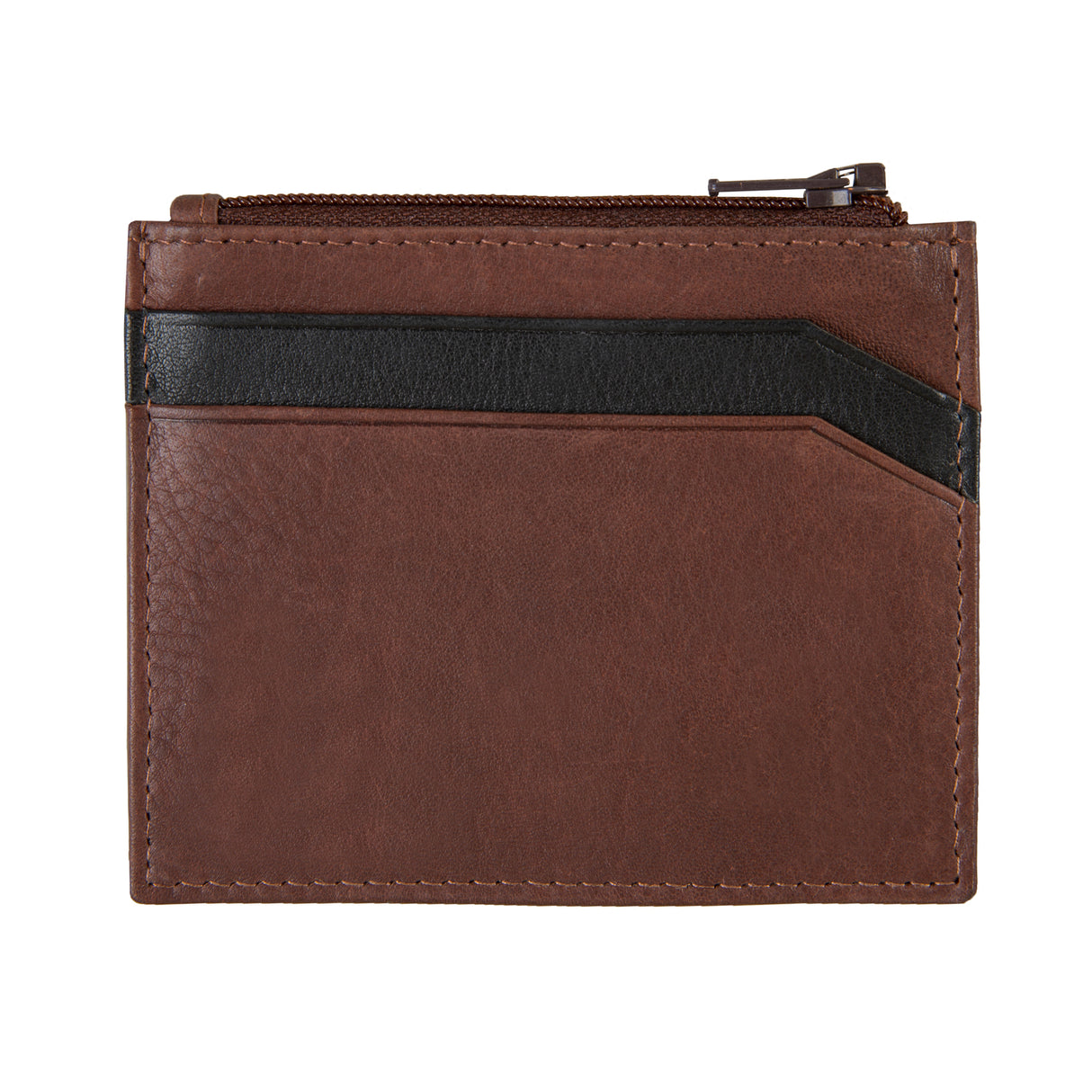 Dents RFID Two-Colour Pebble Grain Leather Card Holder Wallet - Tan