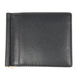 Dents Mens Pebble Grain Leather Bifold Wallet w/ Money Clip & RFID Blocking - Black/Bordeaux