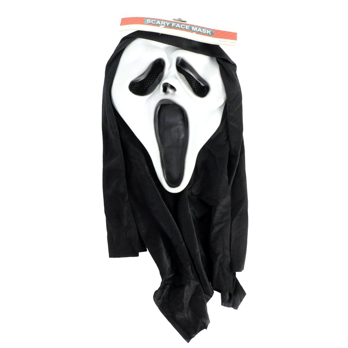 Scary Movie Ghost Face Scream Mask w/ Hood Halloween Horror Party Costume
