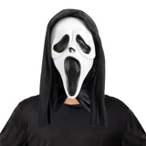 Scary Movie Ghost Face Scream Mask w/ Hood Halloween Horror Party Costume