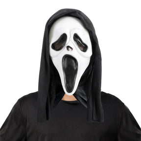 Scary Movie Ghost Face Scream Mask w/ Hood Halloween Horror Party Costume