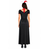 Womens Queen Jester Party Costume Halloween Book Week Circus Harlequin