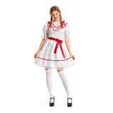Womens Cursed Doll Halloween Party Costume Scary Horror Megan Film