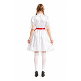 Womens Cursed Doll Halloween Party Costume Scary Horror Megan Film