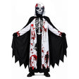 Kids Halloween Skeleton Grave Ghoul Party Costume Childrens Grim Reaper