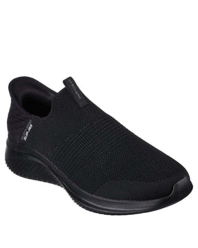 Skechers Mens Hands Free Slip-Ins Ultra Flex 3.0 Shoes Smooth Step in Black/Black