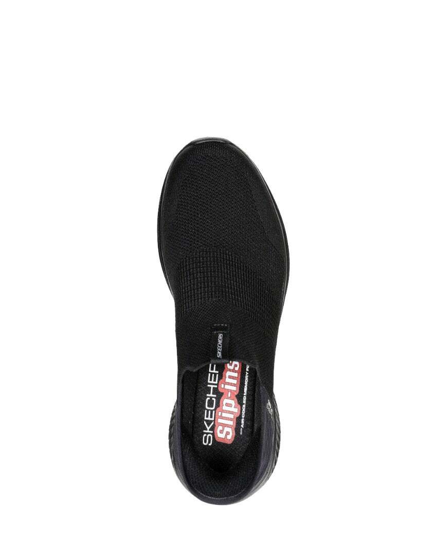 Skechers Mens Hands Free Slip-Ins Ultra Flex 3.0 Shoes Smooth Step in Black/Black