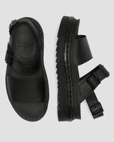 Dr. Martens Womens Voss Sandals Doc Martins Dr Adjustable Summer - All Black