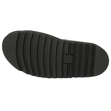 Dr. Martens Voss Women's Hydro Leather Adjustable Strap Platform Sandals in Mono Black