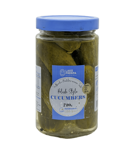 3x 720g Lake Prespa Polish Pickles/Pickled Cucumbers in Glass Jar - Product of North Macedonia