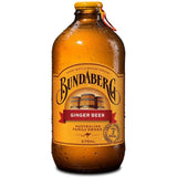 24x Bundaberg 375ml Ginger Beer Glass Bottle Bulk Pack - Brewed Soft Drink (1 Box)