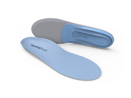 Superfeet Unisex All-Purpose Medium Arch Support Insoles - Blue (Orthotics)