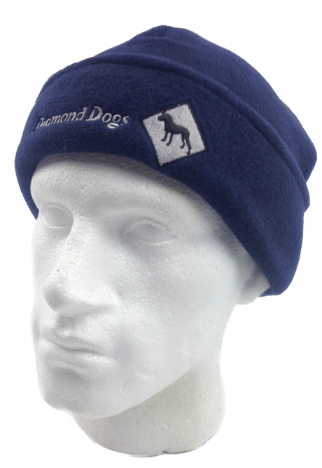 DIAMOND DOGS Beanie Mens - Insulation Polar Fleece Hat - Navy