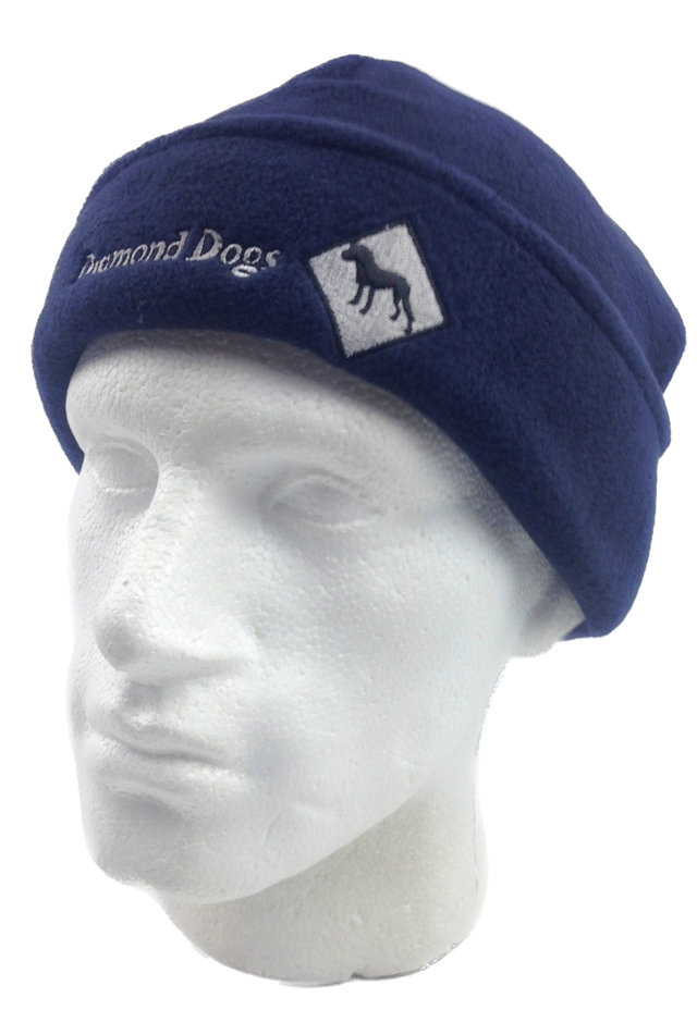 POLAR FLEECE BEANIE Hat Winter Thermal Warmer Snow Ski Cap Insulation - Navy