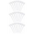 30x Garden Tee Plant Labels Pack - White (Seedling/Seed Markers)