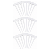 30x Garden Tee Plant Labels Pack - White (Seedling/Seed Markers)