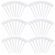 60x Garden Tee Plant Labels Bulk Pack - White (Seedling/Seed Markers)