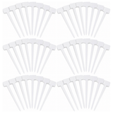 60x Garden Tee Plant Labels Bulk Pack - White (Seedling/Seed Markers)