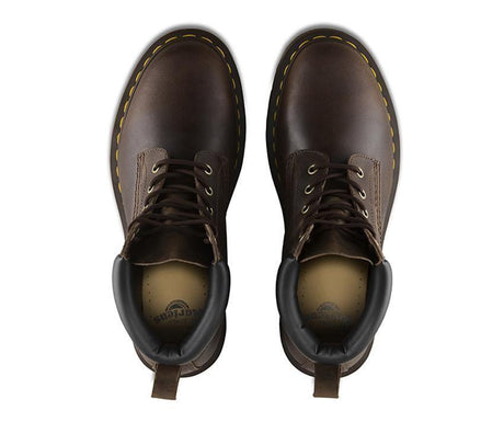 Dr. Martens 939 Ben Boots 6 Eye Mens Shoes Crazy Horse Leather Doc Gaucho Brown