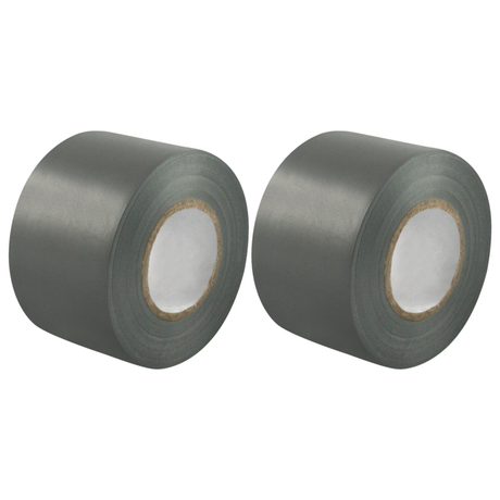 2x Silver Joint Clipper Duct Tape (48mm x 20m) Pack - PVC Seal Insulating