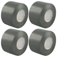 4x Silver Joint Clipper Duct Tape (48mm x 20m) Bulk Pack - PVC Seal Insulating