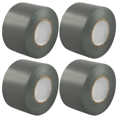 4x Silver Joint Clipper Duct Tape (48mm x 20m) Bulk Pack - PVC Seal Insulating