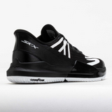 Skechers Baseline Bully Pickleball/Padel/Tennis Shoes Sneakers w/ Goodyear Sole in Black/White